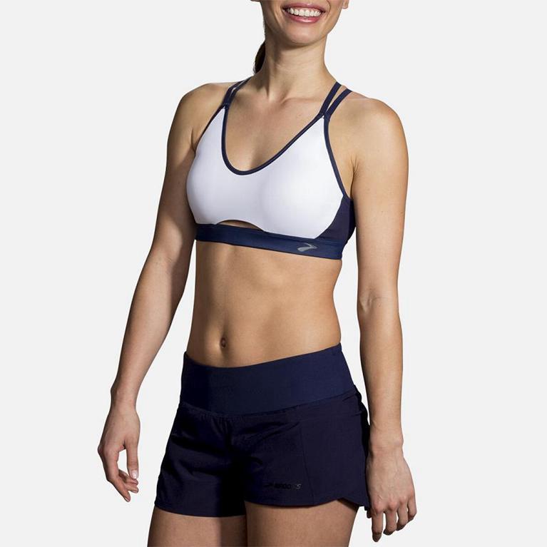 Brooks Women's FastForward Free Running Bra - White (YRQO26543)